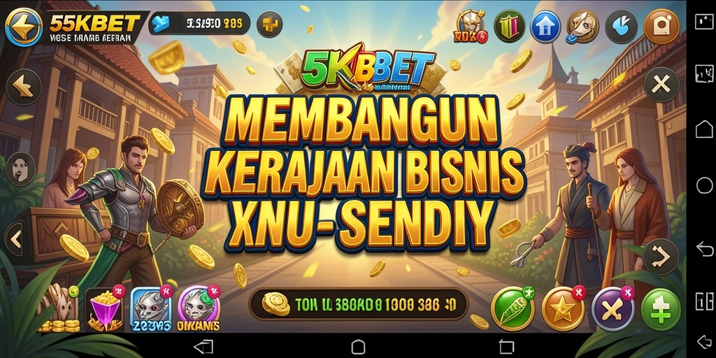 Tampilan gameplay mendebarkan dalam 55KBET saat membangun bisnis.