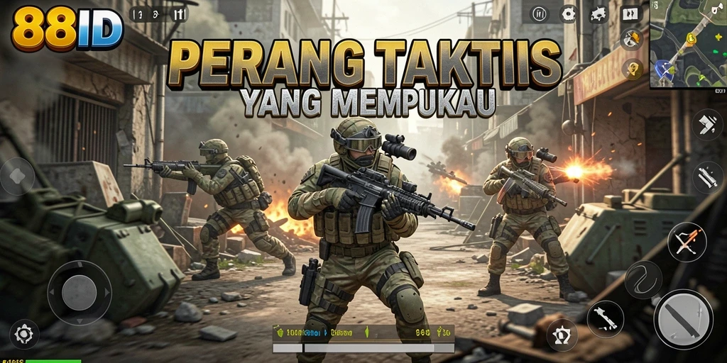 Tampilan permainan TPS yang mendebarkan di 88ID.