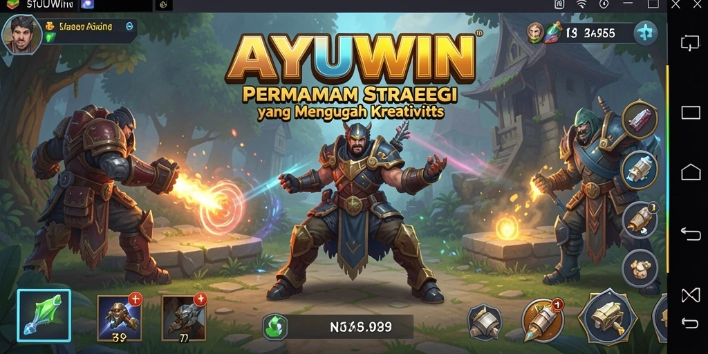 Tampilan seru dari gameplay AYUWIN dengan strategi yang mendebarkan.