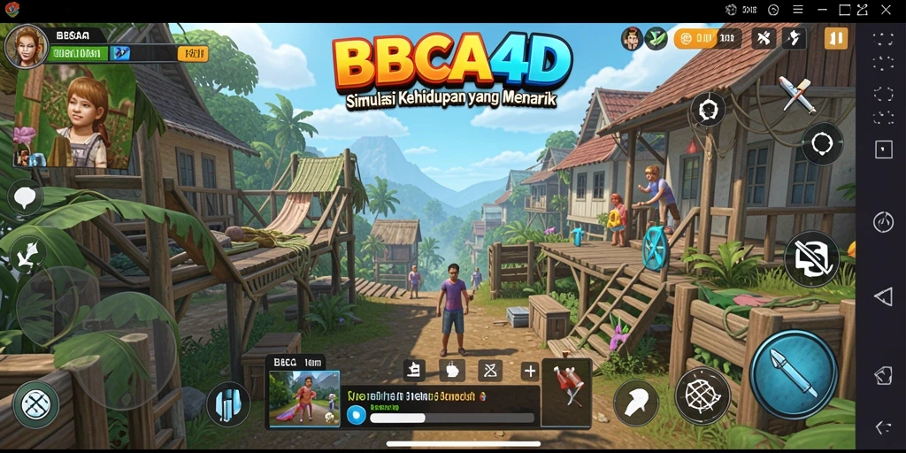 Tampilan gameplay BBCA4D yang menampilkan interaksi karakter yang dinamis.