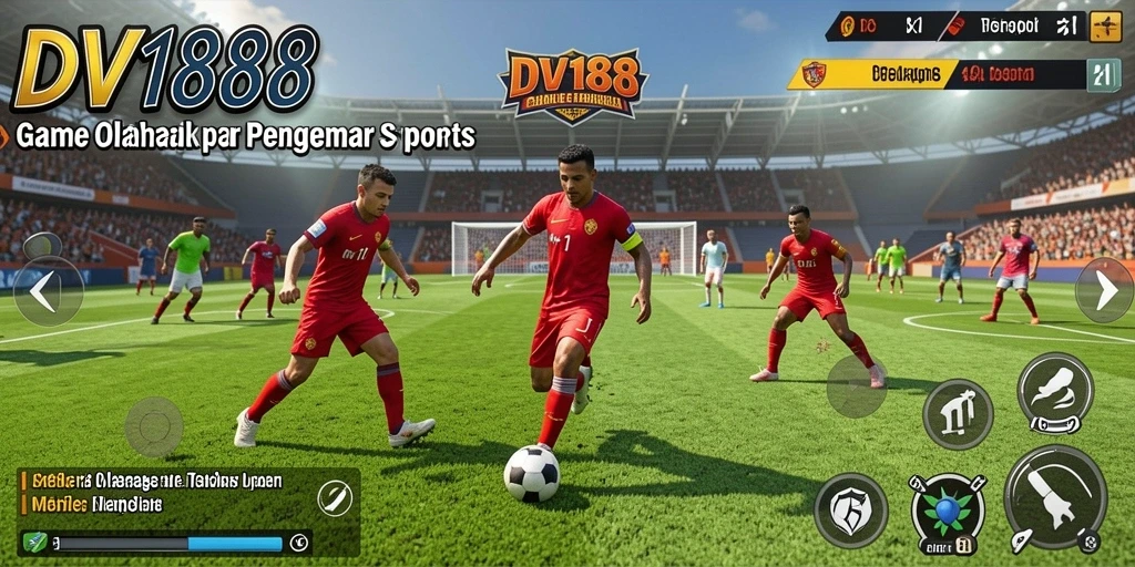 Tangkapan layar gameplay <strong>DV188</strong> menunjukkan aksi olahraga yang menegangkan.