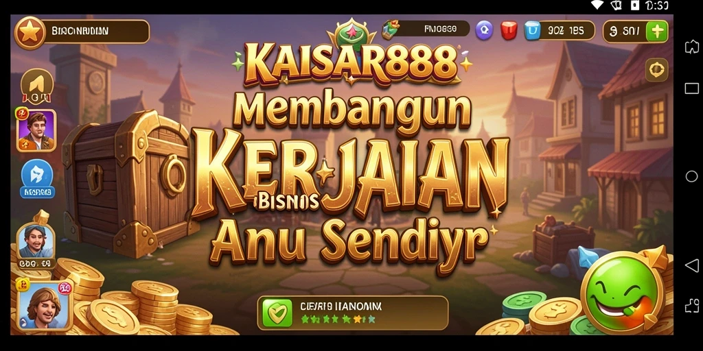 Tampilan gameplay seru di KAISAR888 yang menampilkan strategi bisnis.