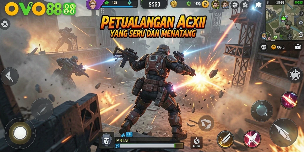 Tampilan gameplay OVO88 yang penuh aksi dan seru.