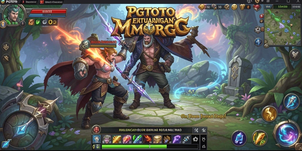 Screenshot gameplay PGTOTO yang menampilkan aksi seru dalam petualangan MMORPG.