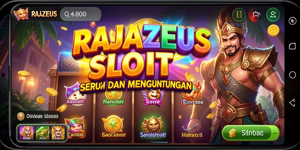 Tampilan gameplay menawan dan menghibur dari RAJAZEUS.