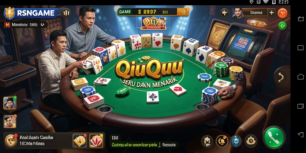 Tampilan gameplay QiuQiu yang seru di RSNGAME.