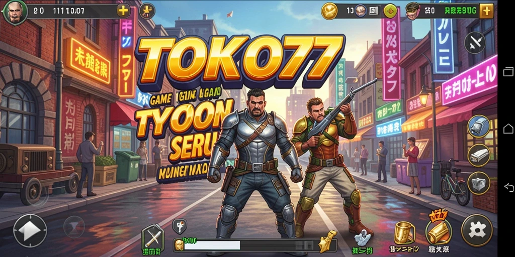 Tampilan gameplay <strong>TOKYO77</strong> yang menarik dan penuh warna.