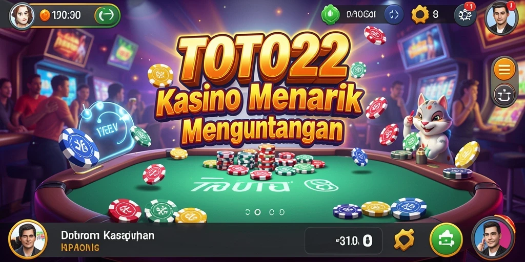 Tampilan gameplay Kasino yang menarik dan penuh aksi di TOTO22.