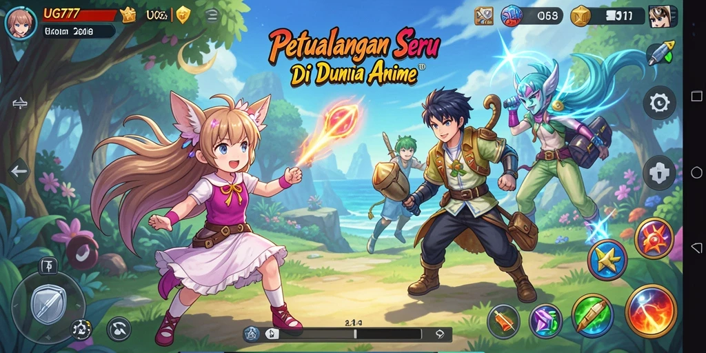 Gameplay seru di UG777 dengan karakter anime yang menarik.